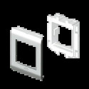 ADAPTATEUR 1 APPAREILLAGE MOSA IC COULEUR ALU 80 U24X