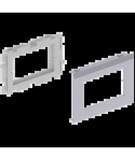 ADAPTATEUR 2 APPAREILLAGES MOS AIC COULEUR ALU 80 U24X
