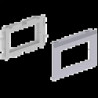ADAPTATEUR 2 APPAREILLAGES MOS AIC COULEUR ALU 80 U24X