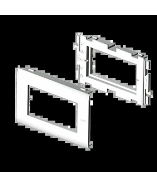 ADAPTATEUR 2 APPAREILLAGES MOS AIC BLANC RAL9010 80 U24X