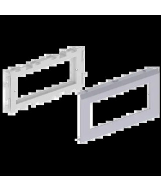 ADAPTATEUR 3 APPAREILLAGES MOS AIC COULEUR ALU 80 U24X