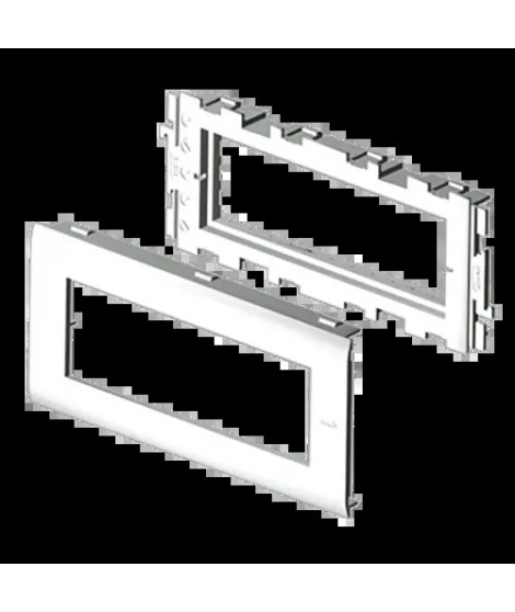 ADAPTATEUR 3 APPAREILLAGES MOS AIC BLANC RAL9010 80 U24X