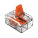 BORNE WAGO 221 MINI 2X6MM² A LEVIER BOITE DE 50