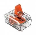 BORNE WAGO 221 MINI 2X6MM² A LEVIER BOITE DE 50