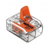 BORNE WAGO 221 MINI 2X6MM² A LEVIER BOITE DE 50