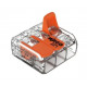 BORNE WAGO 221 MINI 3X6MM² A LEVIER BOITE DE 30