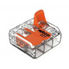 BORNE WAGO 221 MINI 3X6MM² A LEVIER BOITE DE 30