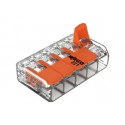 BORNE WAGO 221 MINI 5X6MM² A LEVIER BOITE DE 15