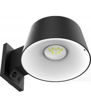 RETRO - APPLIQUE LED SOLAIRE MURALE DESIGN NOIRE - IP54 - 6,8W