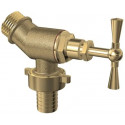 ROBINET ARROSAGE OBLIQUE ARRIVEE 1/2 NEZ 3/4