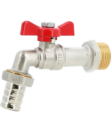ROBINET ARROSAGE BOISSEAU SPHERIQUE ARRIVEE 3/4 NEZ 1