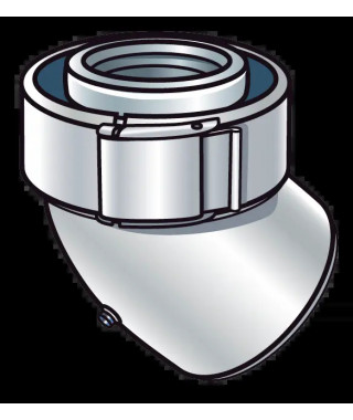 JEU 2 COUDES 45° 80/125 CONDENSATION GAZ