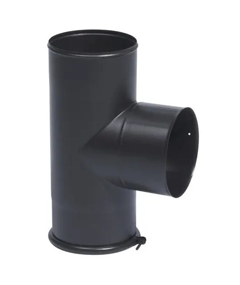 TE EQUERRE AVEC TAMPON NOIR MAT 125
