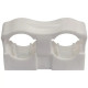 COLLIER DOUBLE POUR TUBE DE 12 A 22 BLANC