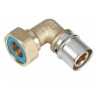 COUDE A SERTIR A VIS ECROU TOURNANT 15/21 90' D.16