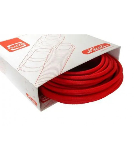 COURONNE 50M TUBE FLUXO FOURREAU ROUGE D.16