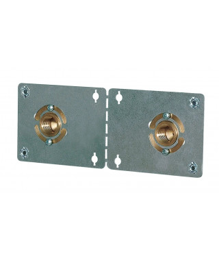 BAU KIT DN 16 (CONTENU: PLAQUE DE MONTAGE, 2 COUDES MURAUX DN 16 A ENCASTRER AVEC 2 VIS