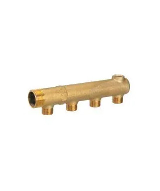 COLLECTEUR M 1" 6 DEPARTS 1/2 BOUCHE AVEC PURGE