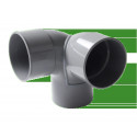COUDE PVC NICOLL DOUBLE EQUERRE 87.30 MF D.100