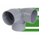 COUDE PVC NICOLL DOUBLE EQUERRE 87.30 FF D.100