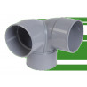 COUDE PVC NICOLL DOUBLE EQUERRE 87.30 FF D.100