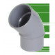 COUDE PVC NICOLL 45 MF D.32