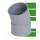 COUDE PVC NICOLL 20 FF D.40