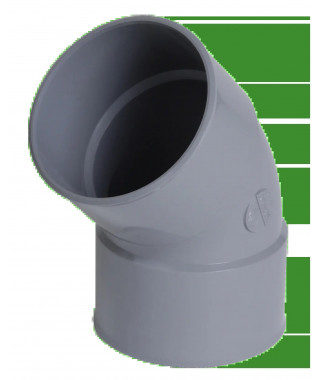 COUDE PVC NICOLL 45 FF D.100