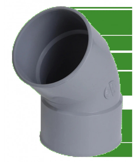 COUDE PVC NICOLL 45 FF D.100