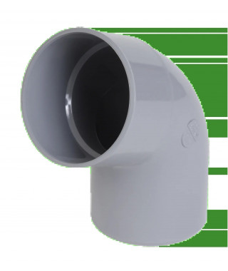 COUDE PVC NICOLL 67.30 MF D.100