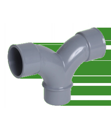 COUDE PVC NICOLL DOUBLE PARALLELE 87.30 MF D32GR