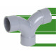 COUDE PVC NICOLL DOUBLE PARALLELE 87.30 FF D40GR