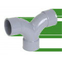 COUDE PVC NICOLL DOUBLE PARALLELE 87.30 FF D40GR