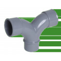 COUDE PVC NICOLL DOUBLE PARALLELE 87.30 MF D.50GR
