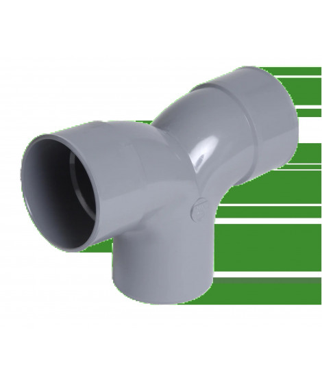 COUDE PVC NICOLL DOUBLE PARALLELE 87.30 MF D.100