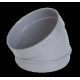 SECTEUR COUDE PVC NICOLL 30 MF D.100