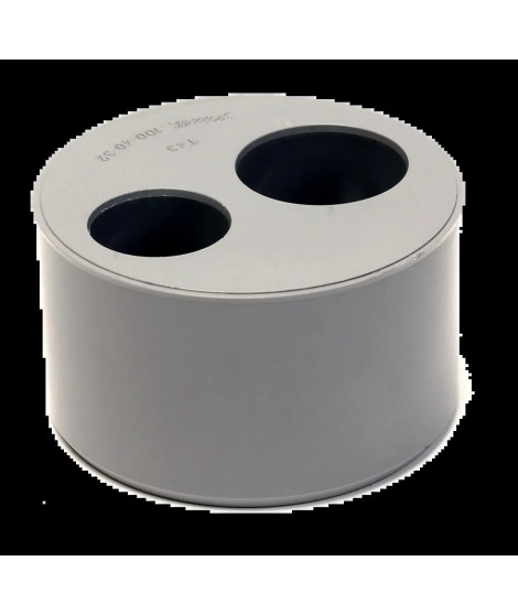 TAMPON REDUCTION PVC NICOLL DOUBLE MF D.100-40-32