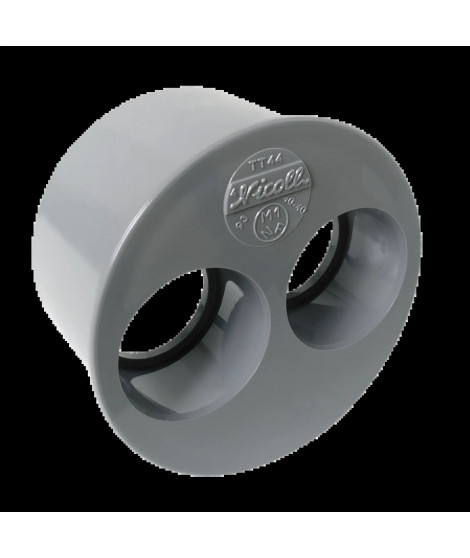 TAMPON REDUCTION PVC NICOLL DOUBLE MF D.100-40-40