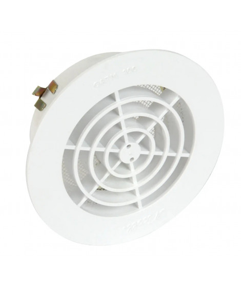 GRILLE ROND NICOLL INTERIEUR BLANC D.140 MOUSTIQUAIRE SOUS SACHET