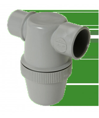 SIPHON LAVABO NICOLL ENTREE HORIZONTAL D.32