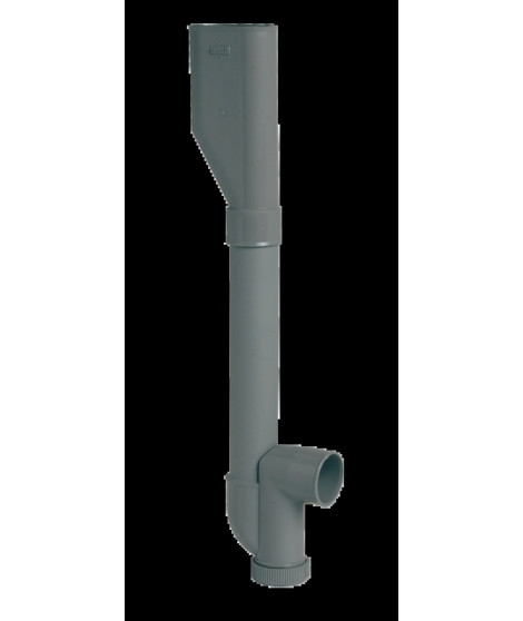 SIPHON MACHINE A LAVER NICOLL PVC DOUBLE SORTIE HORIZONTALE D.40 MONOBLOC
