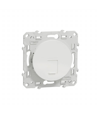 ODACE, PRISE RJ45 BLANC, GRADE 3 (MULTIMEDIA +) CAT. 6A STP (LONGUE DISTANCE)
