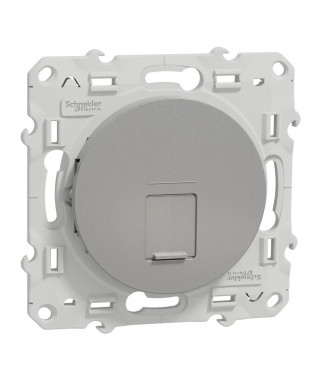 ODACE, PRISE RJ45 ALU, GRADE 3 (MULTIMEDIA) CAT. 6 STP, A VIS