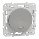 ODACE, PRISE RJ45 ALU, GRADE 3 (MULTIMEDIA) CAT. 6 STP, A VIS