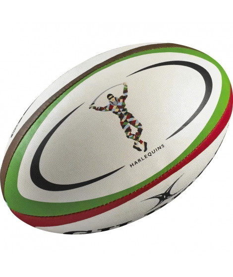 GILBERT Ballon de rugby REPLICA - Harlequins - Taille Midi