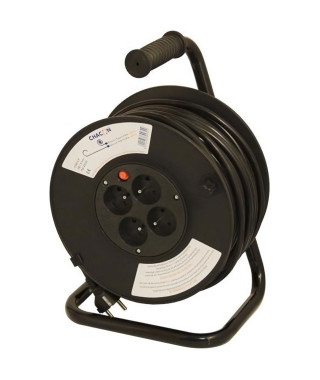 CHACON Enrouleur bricolage 40m 4 prises 16 A 3x1,5mm²