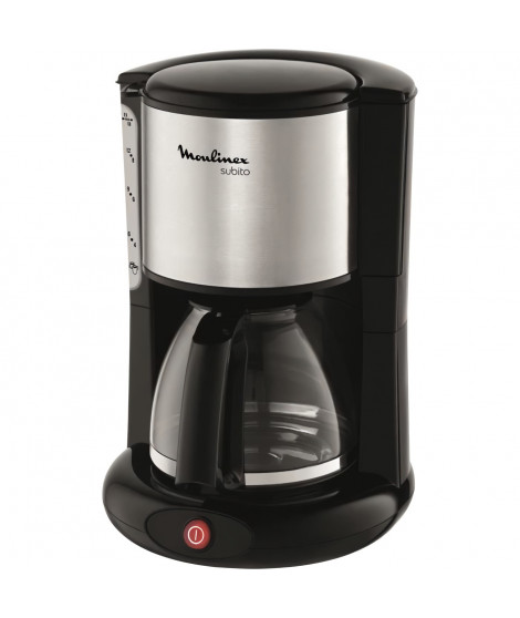Cafetiere filtre classique MOULINEX SUBITO - 15 tasses - Noir/Inox