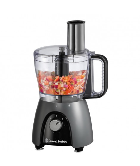 Robot culinaire - RUSSEL HOBBS - Desire Matte Charcoal - 600 W - 2 vitesses + pulse - Noir