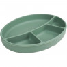 Assiette ventouse - THERMOBABY - Silicone - Vert Cactus - Compartimentée et antidérapante