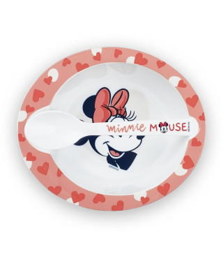 SET REPAS MICRO-ONDE BOL + CUILLERE MINNIE